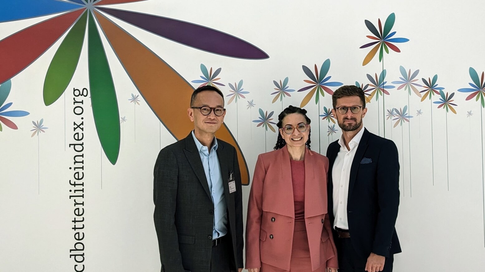Team members at the OECD meeting